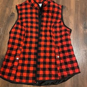 Red and Black checkered vest